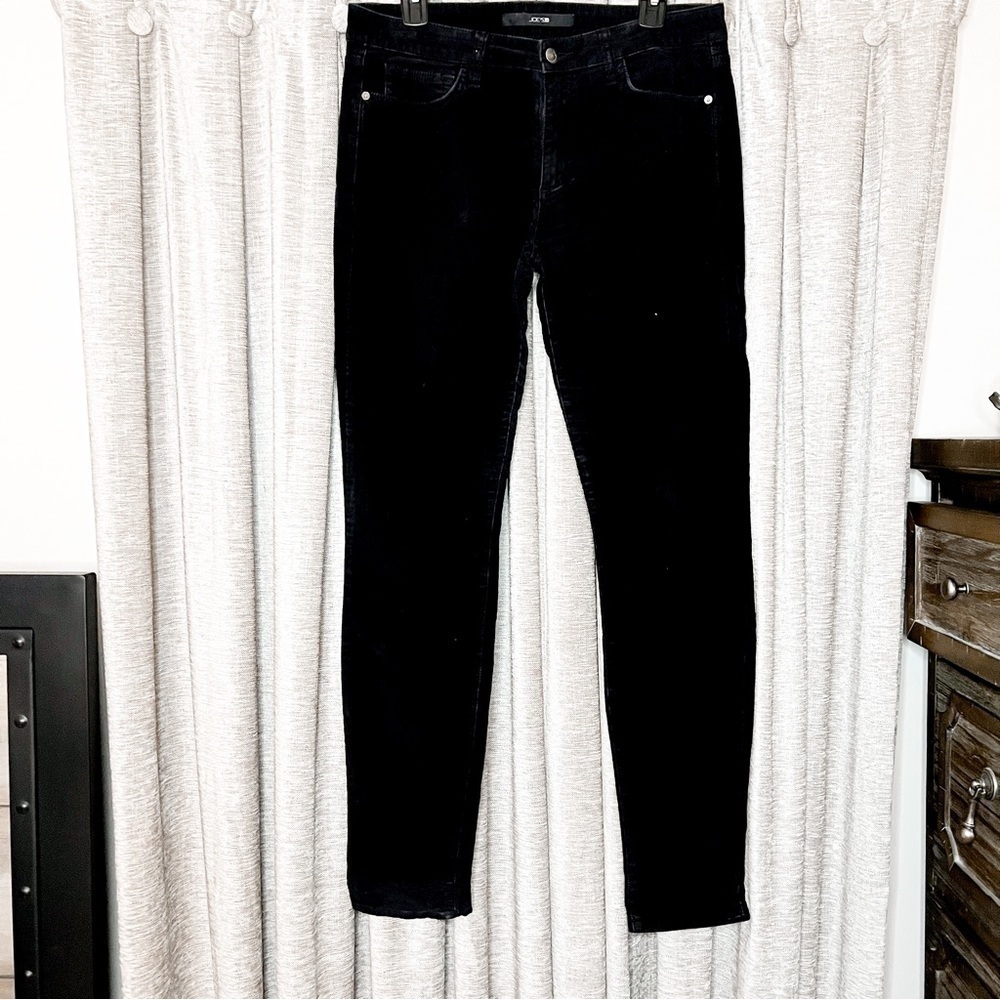 Joes Jeans Black Skinny Visionaire Corduroy Pants Size 30